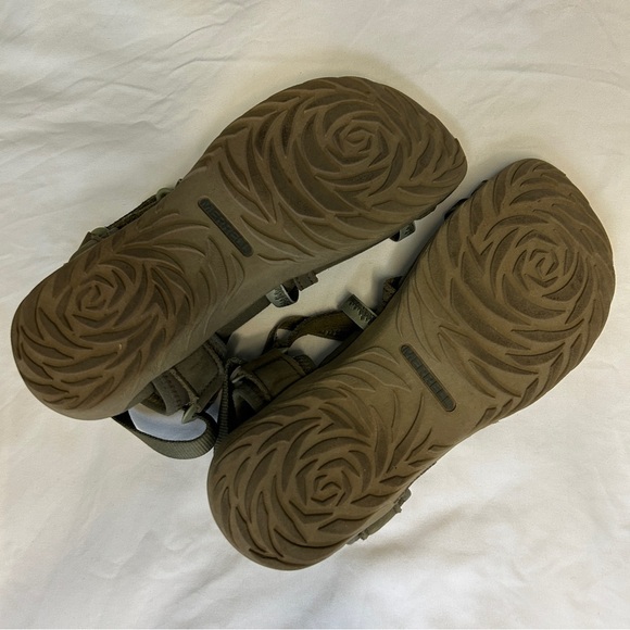 Merrell Womens Size 7 Terran 3 Cush Lattice Olive Open Toe Strappy Sandals Shoes - Picture 7 of 8